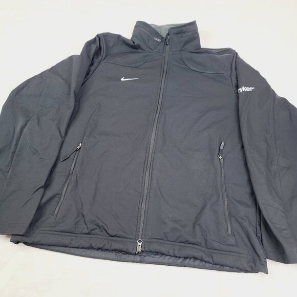 Nike Men's Black Sphere Coaches Long Sleeve Sport Fleece Jacket Size L - Picture 2 of 10